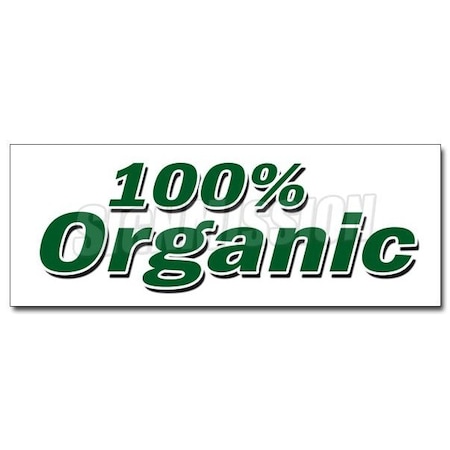 Signmission ORGANIC DECAL sticker vegetarian vegan gmo produce healthy fruit veg, D-12 Organic D-12 Organic